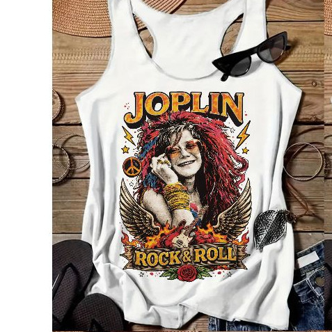 BLUSA REGATINHA rock n roll anos 60 e 70, regata DAVID BOWIE, JANIS JOPLIN, JIMI HENDRIX, BOB DYLAN, blusa verão