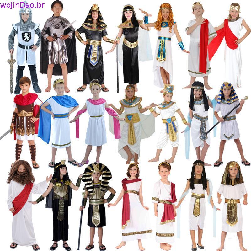 Meninos Meninas Mitologia Grega Deus Zeus Fantasias Infantis César Cosplay Carnaval Purim Parada Papel De Jogo Mostrand