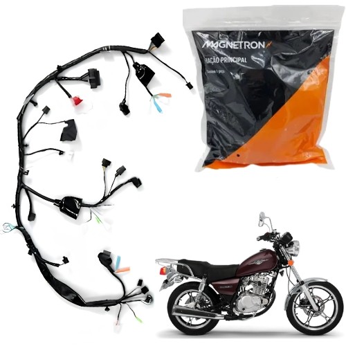 CHICOTE FIAÇÃO PRINCIPAL MAGNETRON SUZUKI INTRUDER 125 CARGO 125 2008 2009 2010