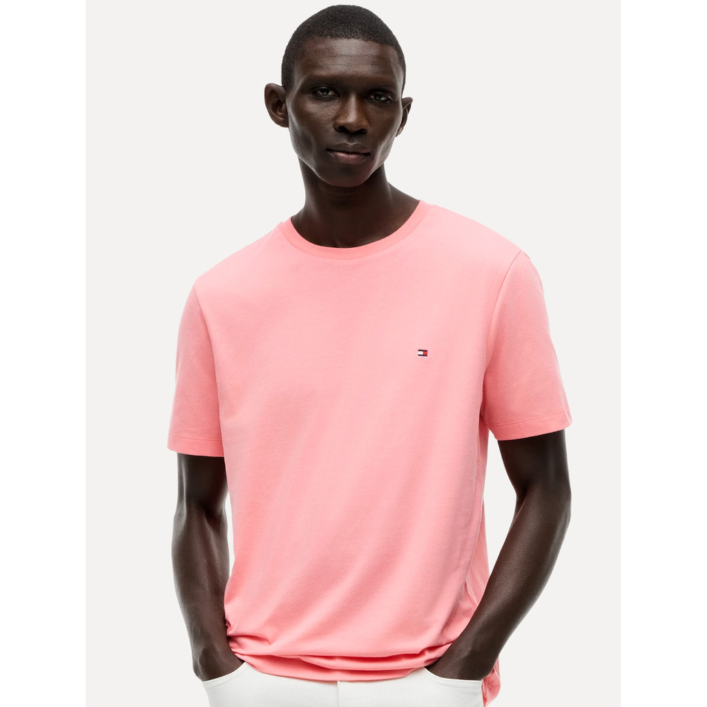 Camiseta Tommy Hilfiger Masculina Essential Cotton Original Rosa