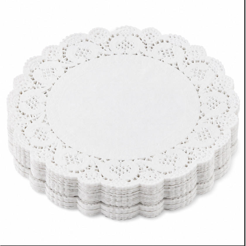 Papel Rendado Redondo Para Bandeja Mesa Festa C/100 8,5cm 11cm 16cm 31cm