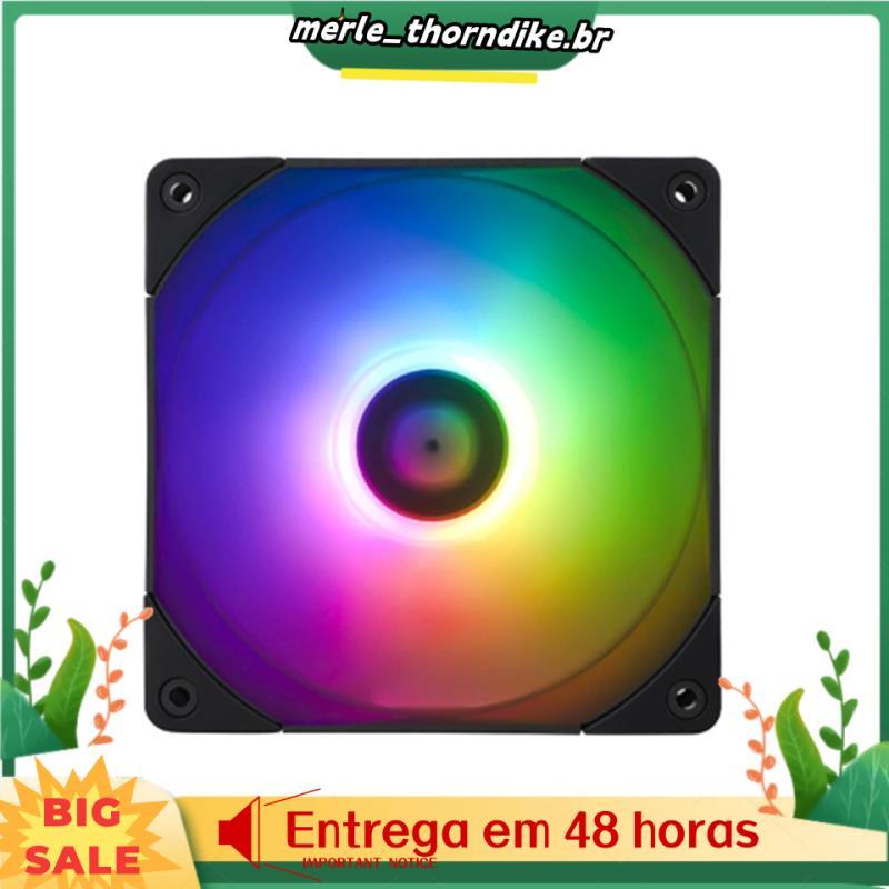 Ventilador De CPU TL-C12R-S V2 120mm ARGB Case Cooler 4pin PWM Reverso De Computador Com Chassi De Até 1500RPM Preto