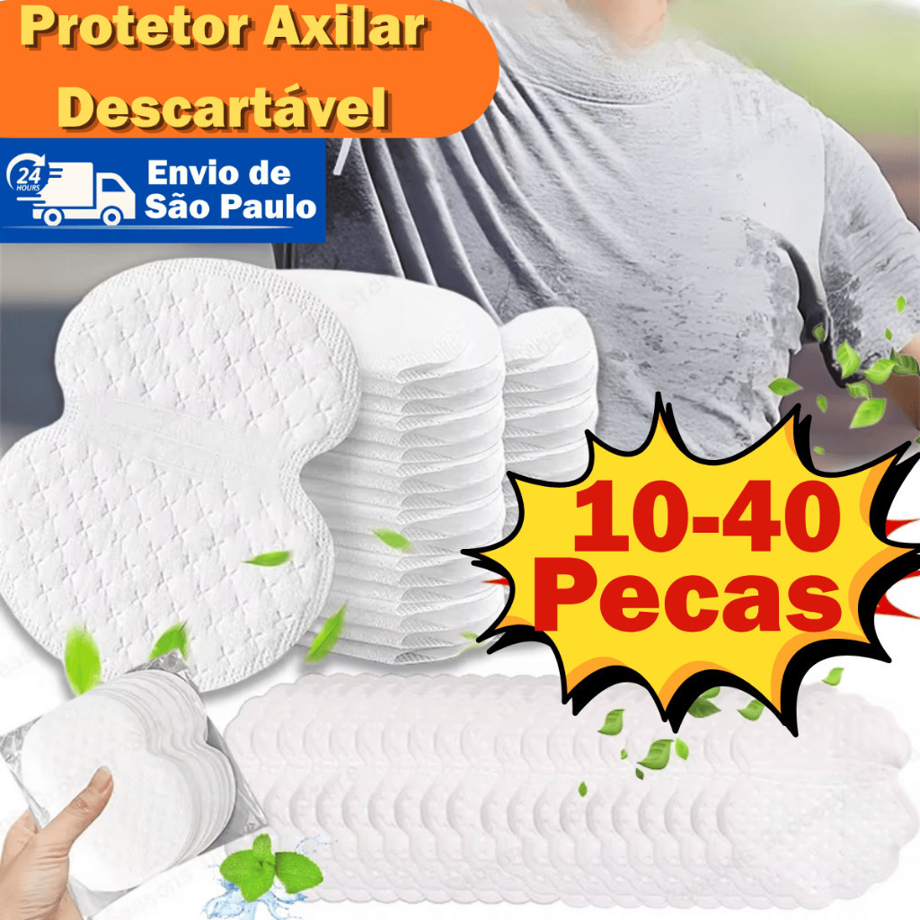 Kit Protetor Axilar Descartável com Alta Absorção de Suor E Garantindo Frescor No verão