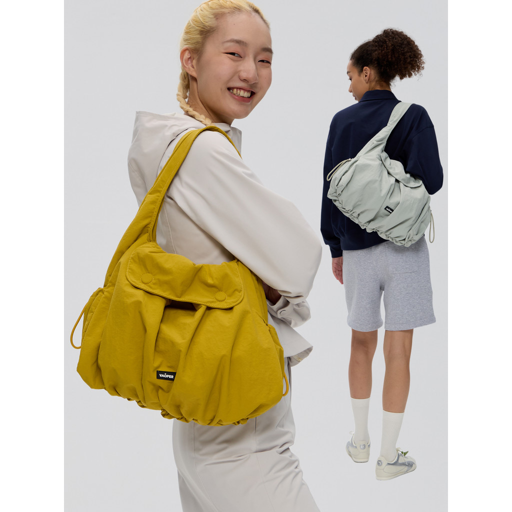 VAOPER marca de alimentação sacola feminina grande capacidade Commuter lazer esportes bolsa ombro bolsa viagem saco giná