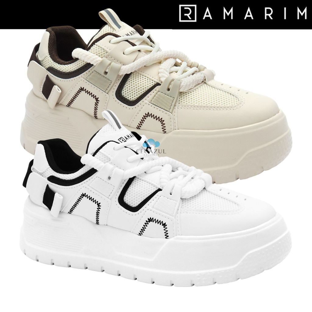 Tênis Chunky Ramarim Feminino Estiloso Confortável Corda Moderno