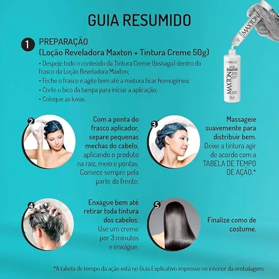 Tinta De Cabelo Maxton Embelleze Preto 1.0 Brilho Extremo — imagem 2 de 2