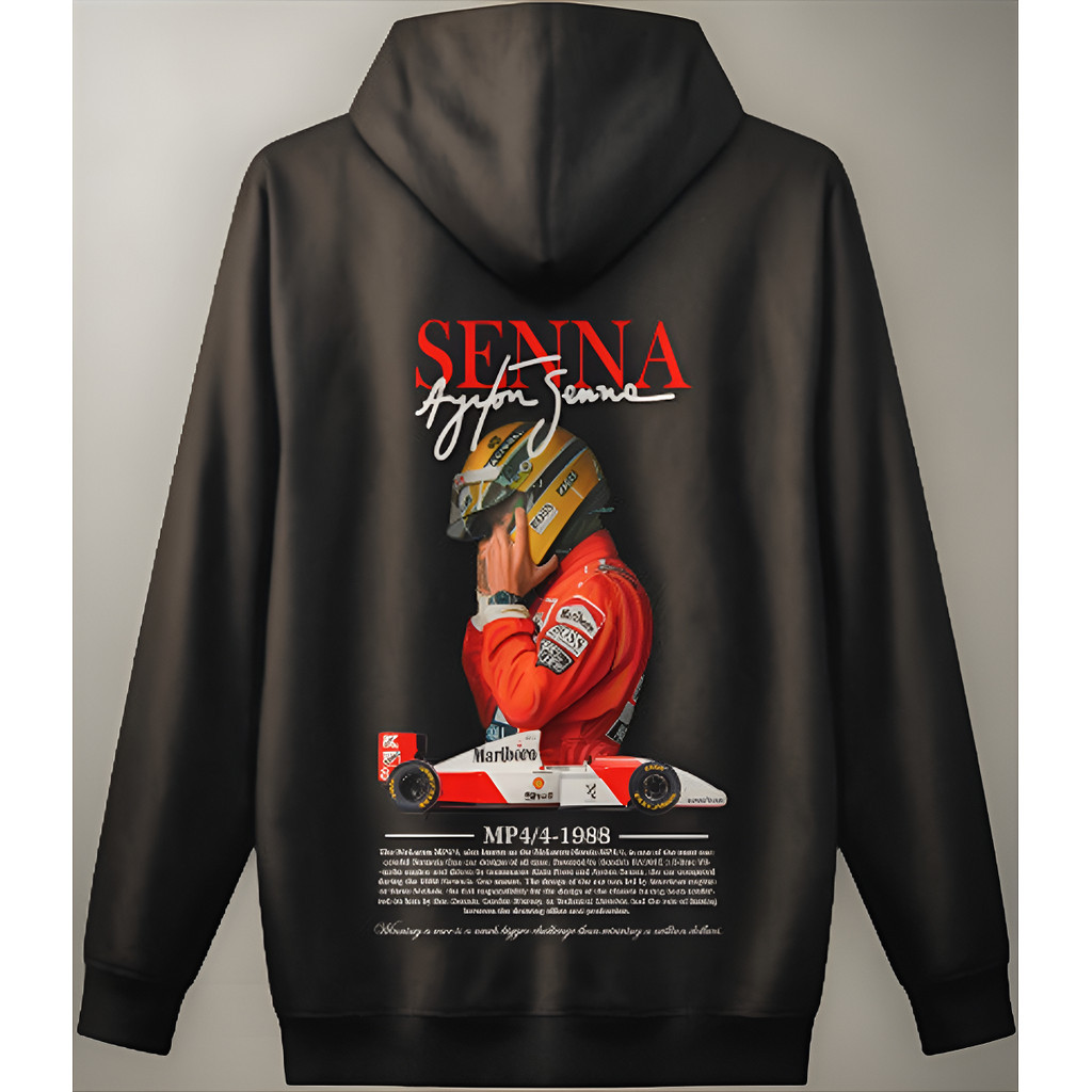 Blusa Moletom Ayrton Senna Carro Formula 1 Lançamento
