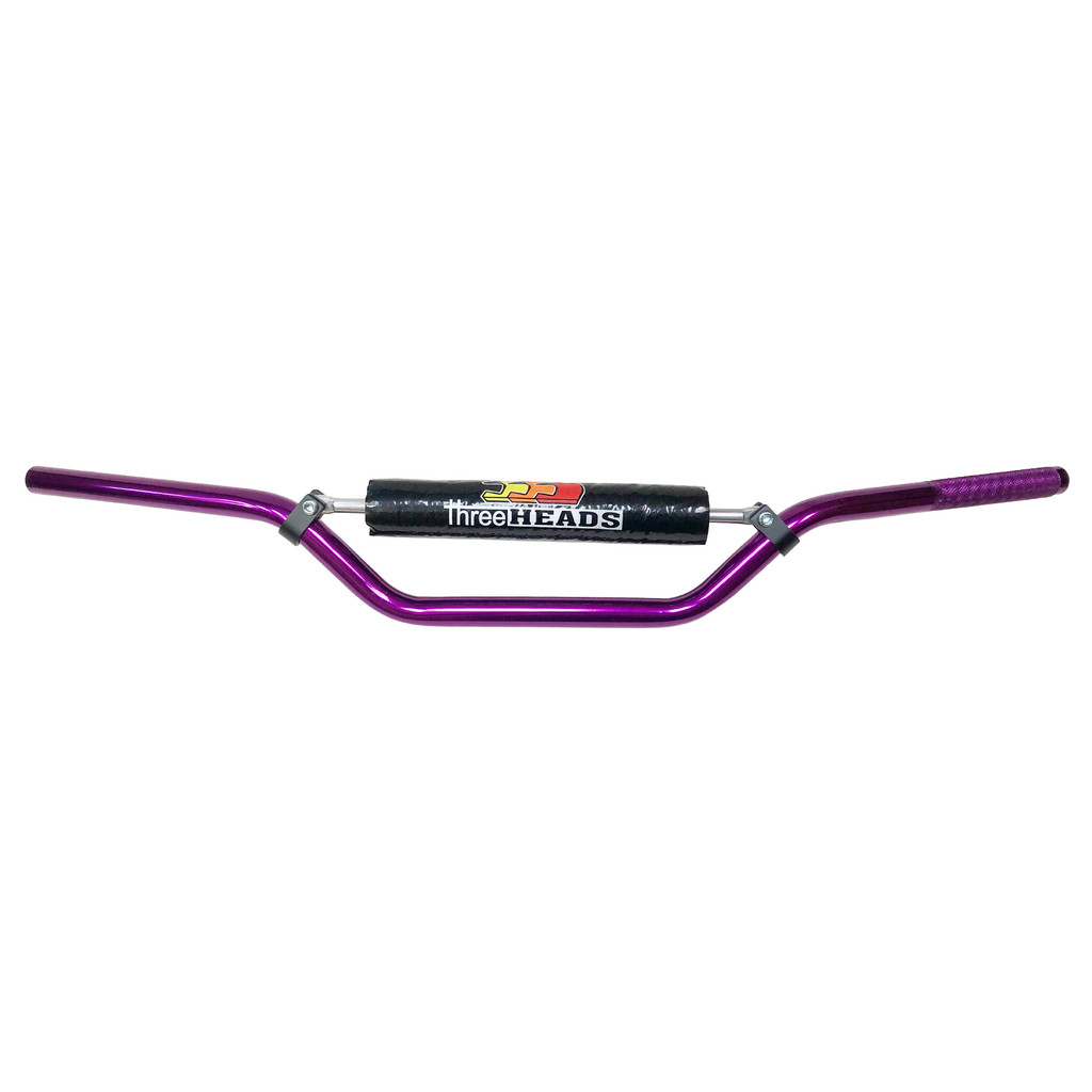Guidão Threeheads Alto Com Barra Trilha Off Road Crf Falcon Sahara Xre Tornado Ttr Xt Violeta Lilás