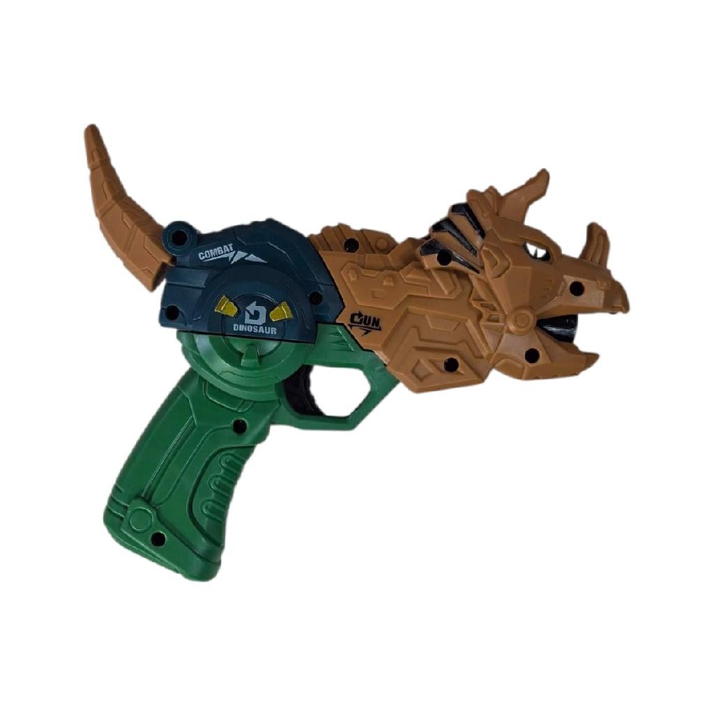 Brinquedo Arminha Lança Projétil Dardo Dinossauro Com Alvo Virilidade Dino T Rex Diversão Com Papai