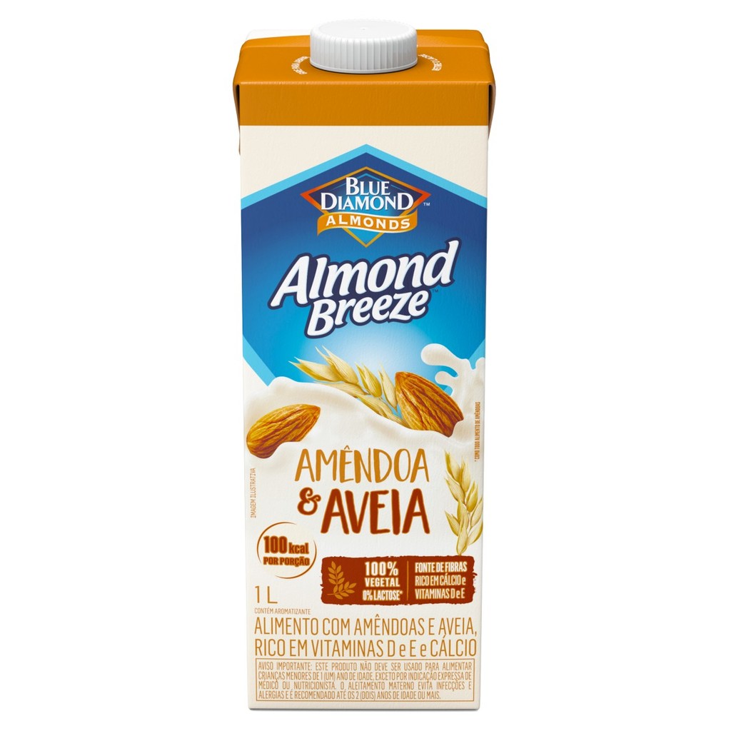 Bebida De Amendoas Almond Breeze Sabor Aveia 1L em Oferta na Shopee