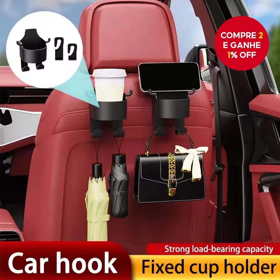 Suporte Para Bebidas de Copo de Carro - Porta Garrafa de Água Portátil - Prateleira de Arm...