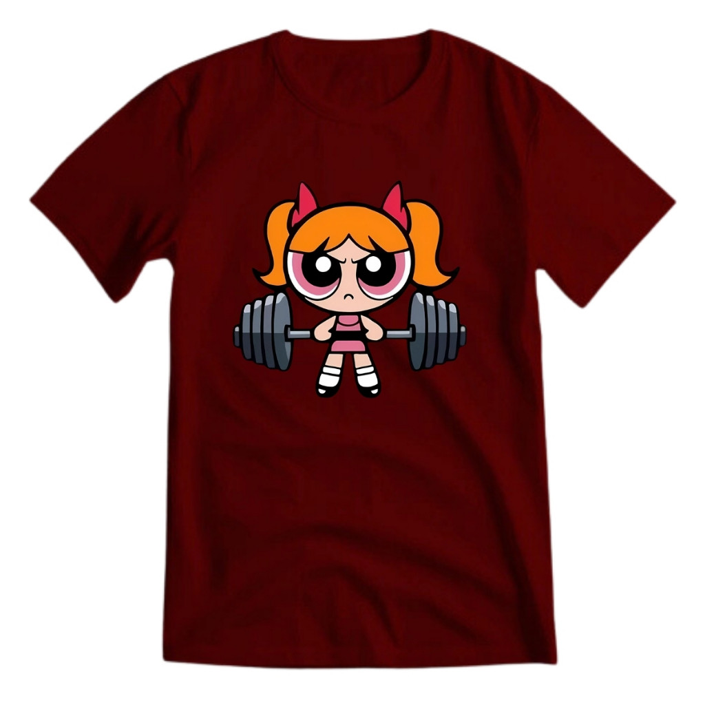Camisa Feminina Camiseta Florzinha Meninas Super Poderosas Treino Academia Várias Cores 100% Algodão