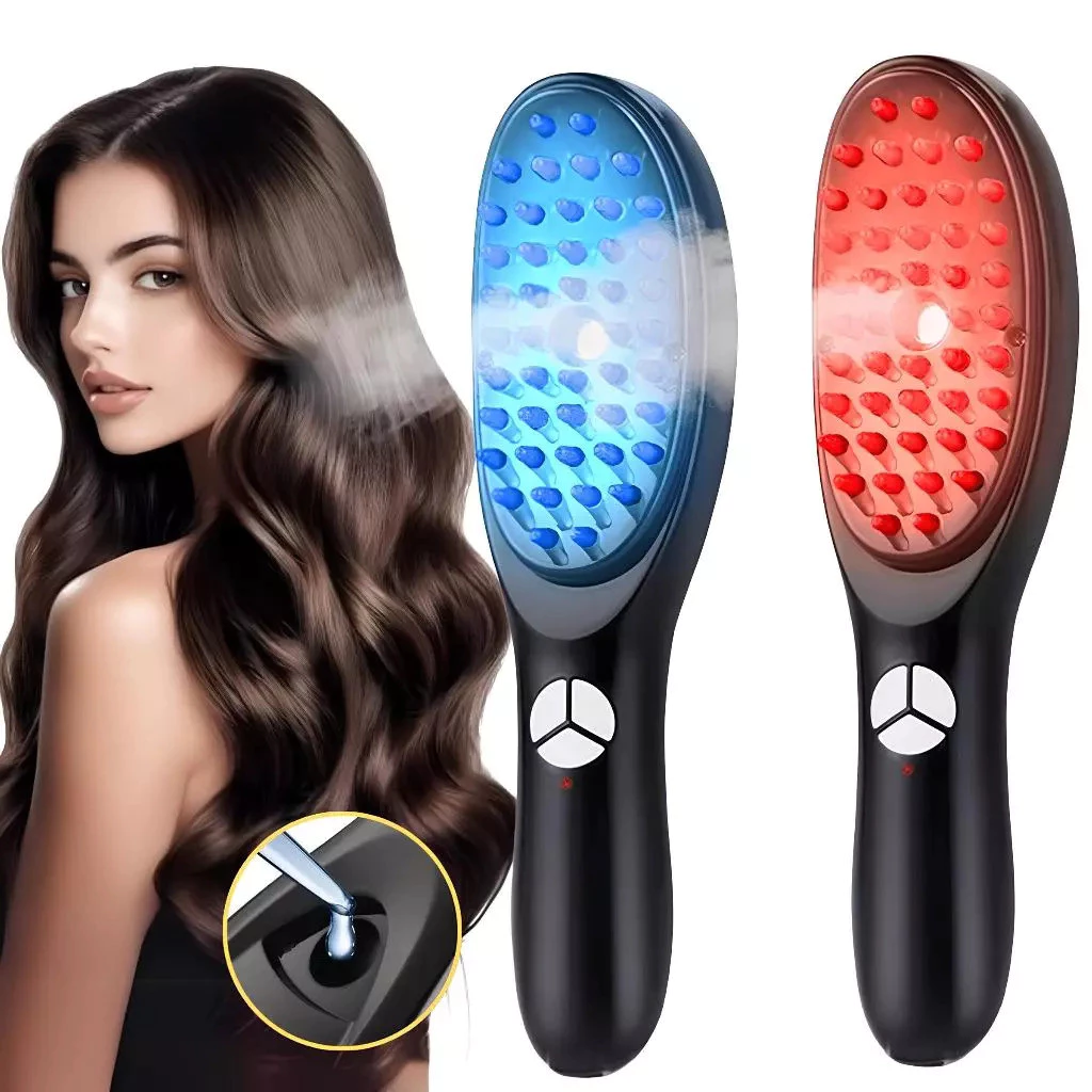 Escova Massageadora com Laser 4 em 1 – Tratamento Capilar e Antiqueda — imagem 1