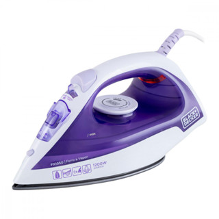Ferro de Passar Roupa a Vapor Black + Decker Antiaderente 1200W 127V Roxo