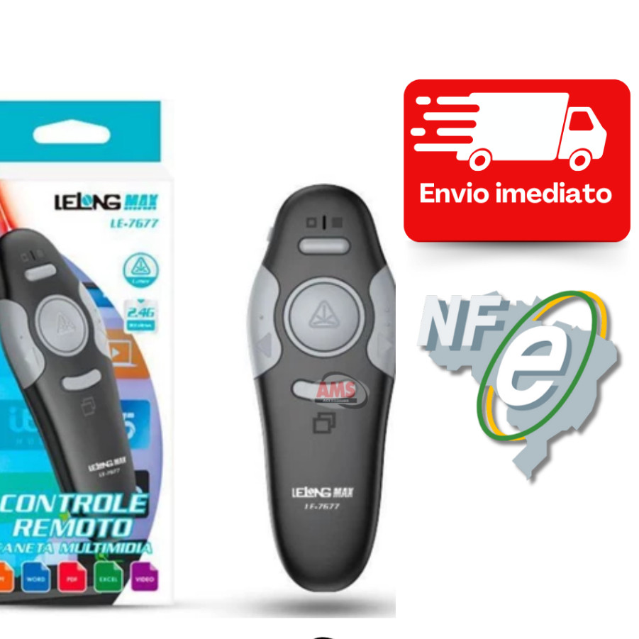 Apresentador De Slides Laser Pointer Lelong Power Point