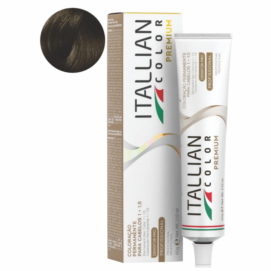 Coloraçao Itallian Color  7.13 (17A) Louro Cinza Dourado