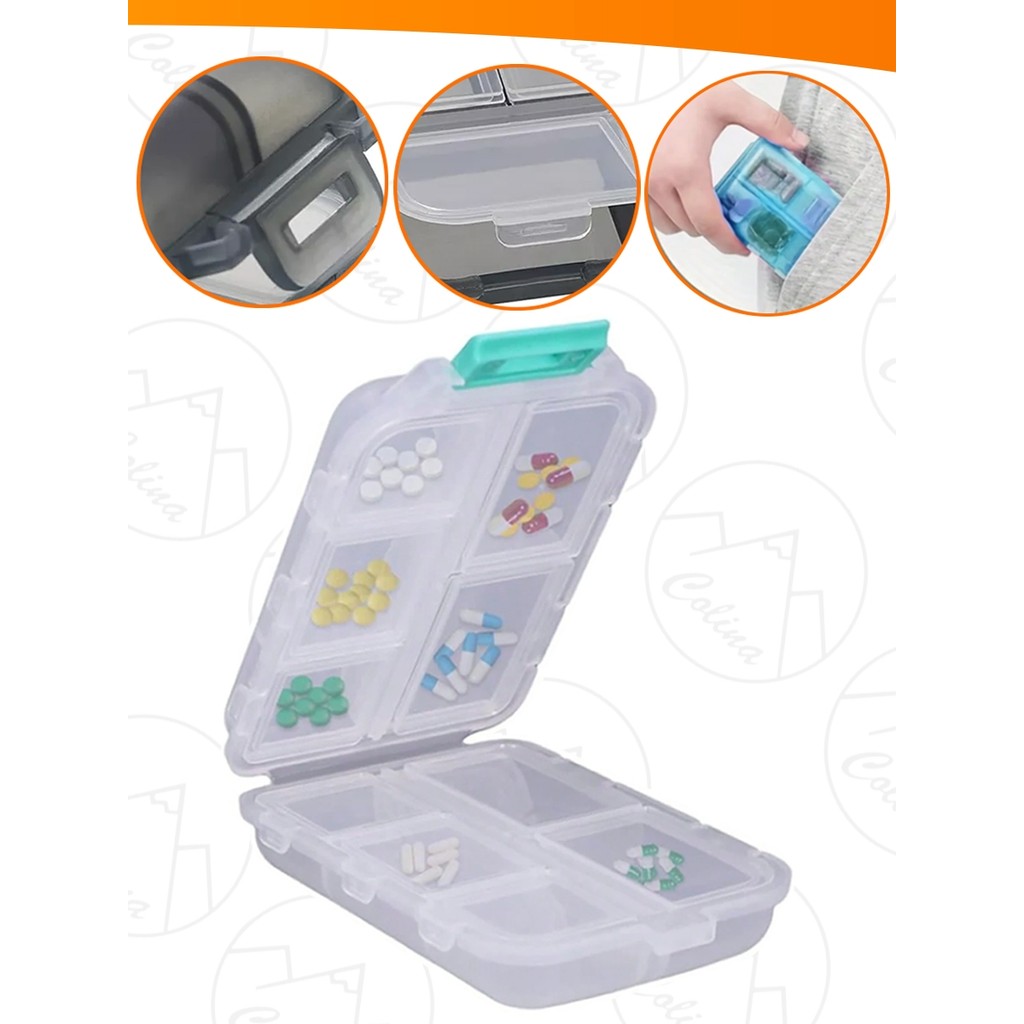 Porta Comprimidos Organizador 10 Compartimentos Para Medicamentos Pilulas Remédio  Nano Shop