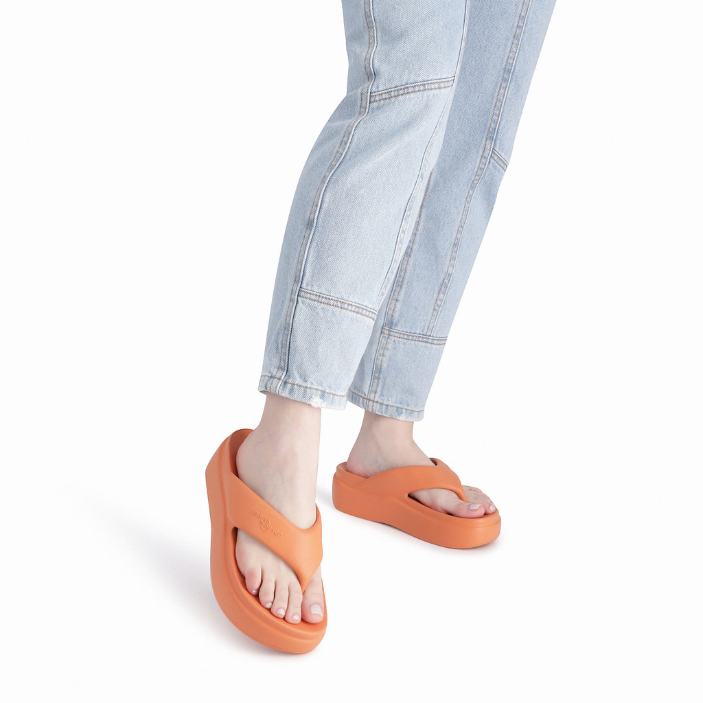 Detalhes do Chinelo Marshmallow Flatform Laranja