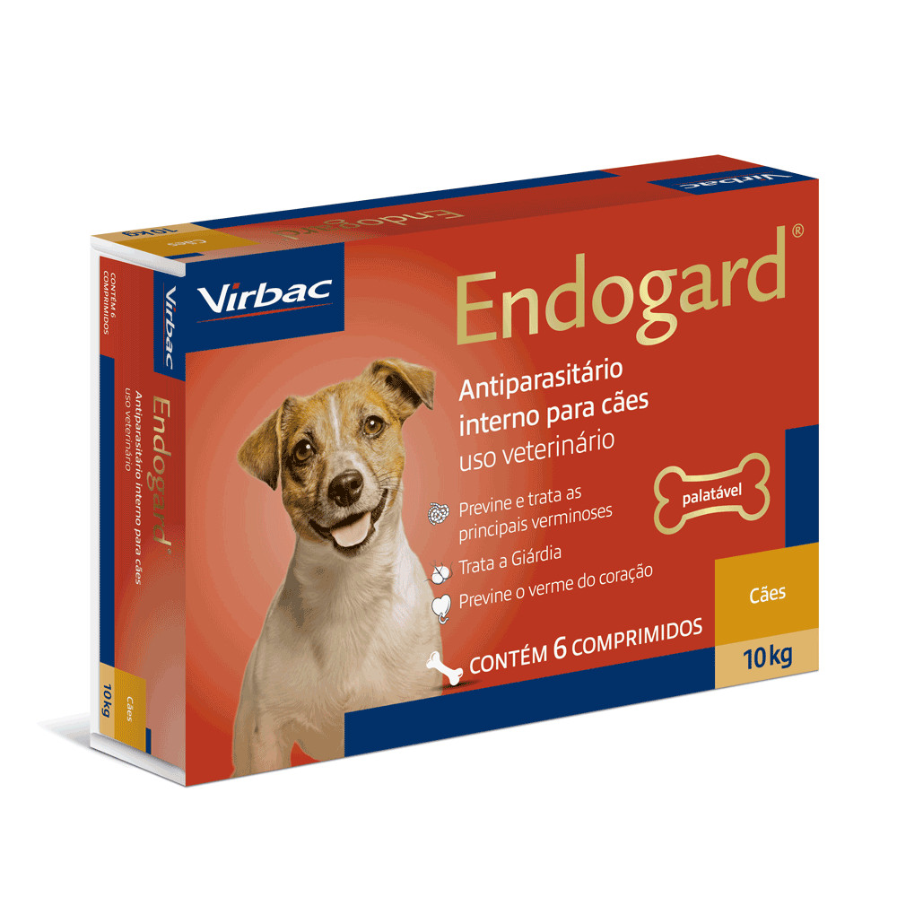 Endogard Para Cães Até 10kg Com 6 Comprimidos - Virbac