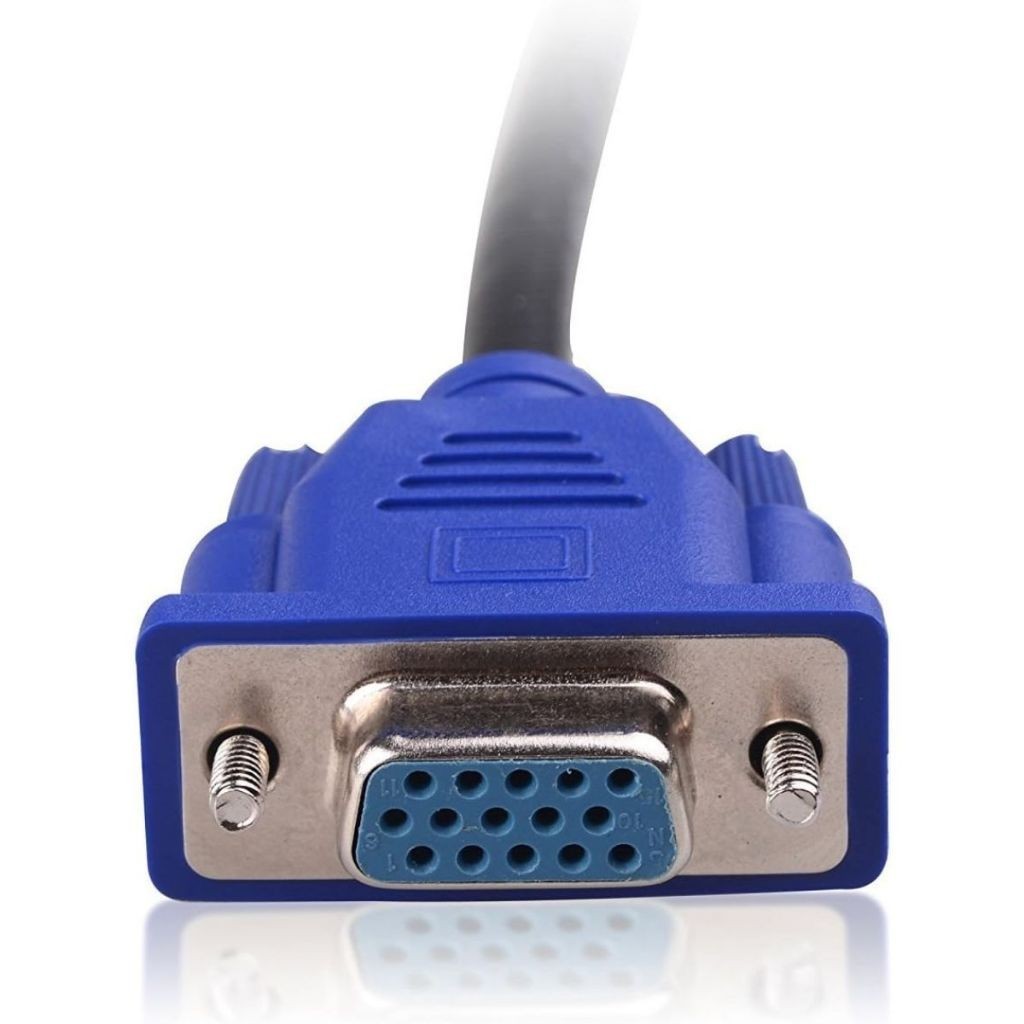 Detalhes do Cabo Y Duplicador Splitter VGA 1X2 - 1 Entrada para 2 Saídas - Telas Espelhadas.