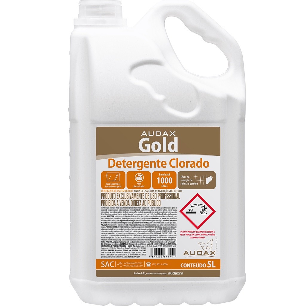Detergente Clorado Gold - Galão 5L