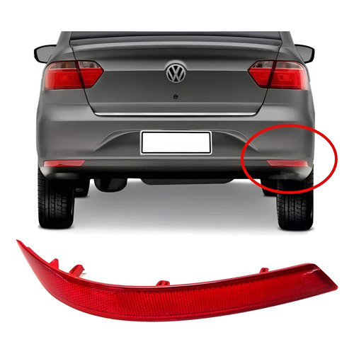 Refletor Olho De Gato Direito VW Voyage G6 G7 2013 2014 2015 2016 2017 2018 2019 2020 2021 Lado do Passageiro em Oferta na Shopee