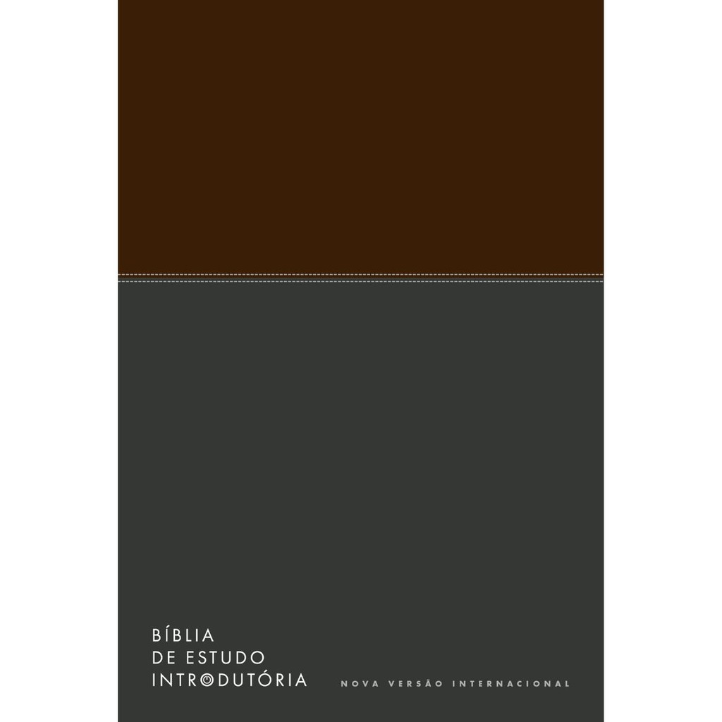 Bíblia de Estudo Introdutória | NVI | Leitura Perfeita | Couro-soft Marrom e Cinza Chumbo em Oferta na Shopee