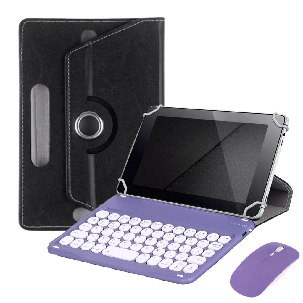 Capa Giratória p/ Tablet Positivo Twist Tab 7 + Teclado Bluetooth com Mouse