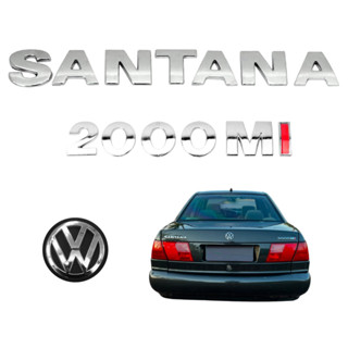 Emblemas Santana 2000 Mi + Vw Mala - 99 À 06 - G3 Geração 3 em Oferta na Shopee