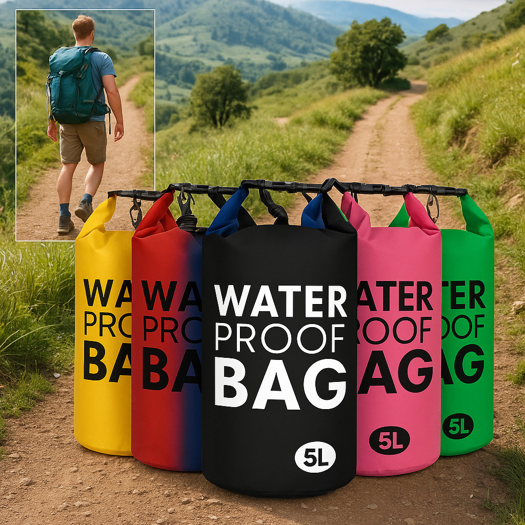 Bolsa Impermeável Estanque Prova de Água Waterproof Bag 5L 10L  30L - Bolsa de Praia