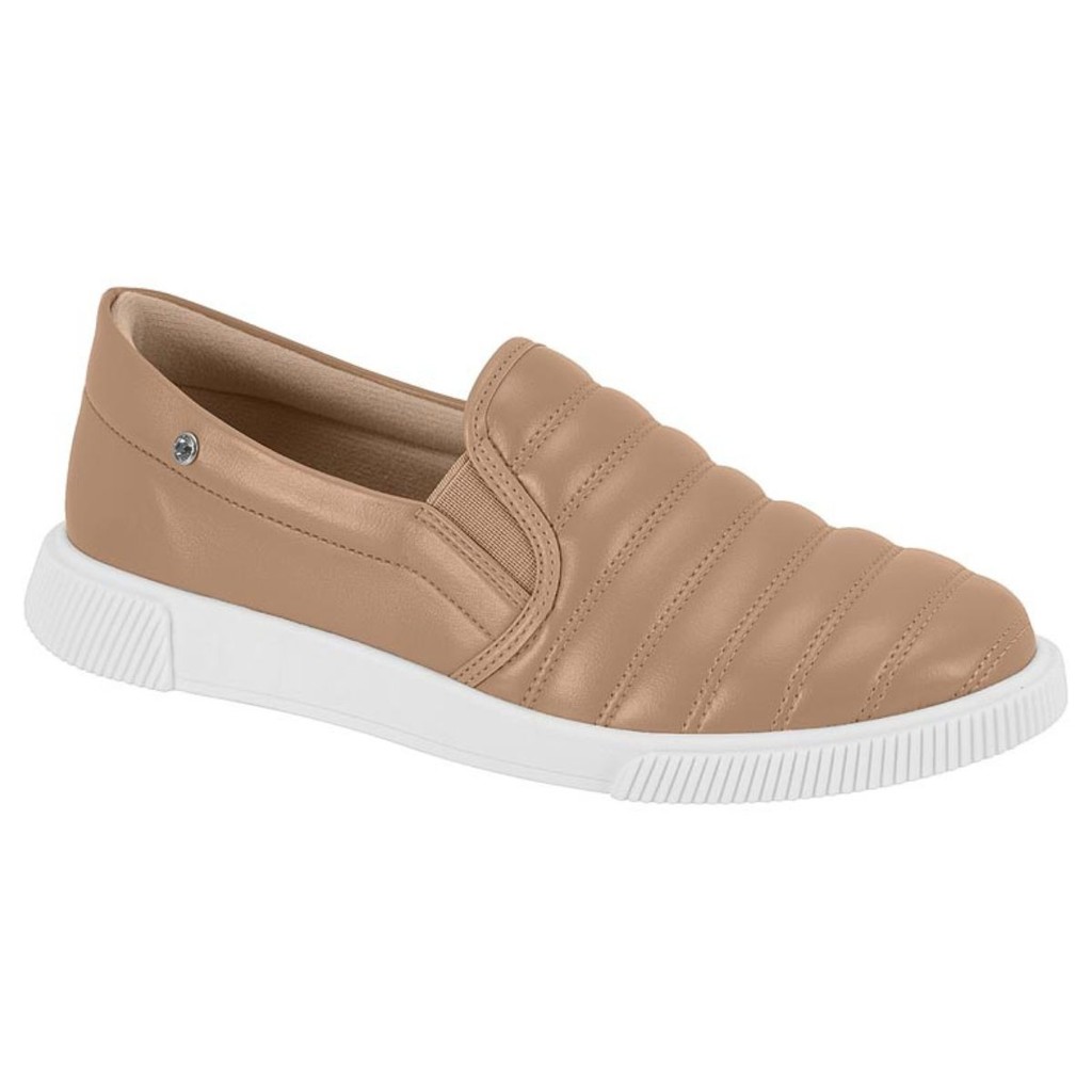 Tênis Casual Feminino Moleca Slip On Calce Fácil Iate