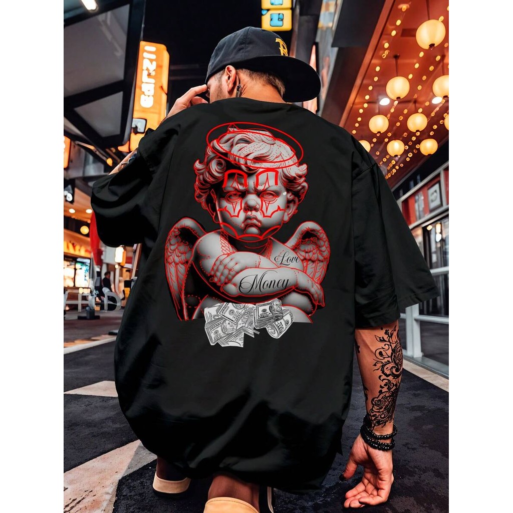 Camisa Camiseta Oversized Streetwear Olhos Anime Piece Luffy Naru Hokague DragonKimetsu Yaiba Kamado