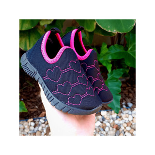 Tênis infantil 20 ao 33 menina calce fácil de qualidade sem cadarço tênis SlipOn durável barato e confortável