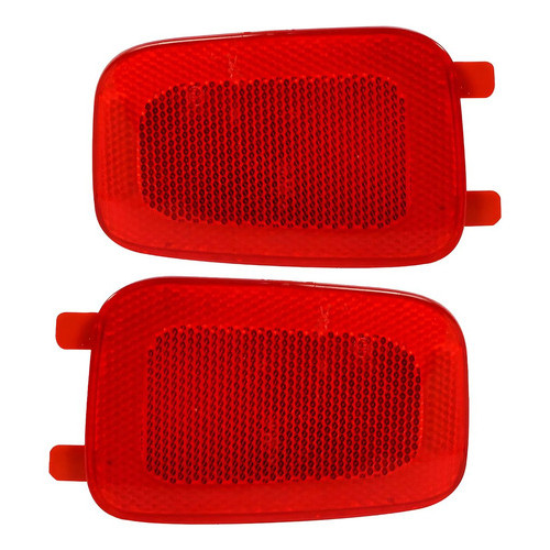 Par Refletor Para-choque Traseiro Uno Vivace Way 2011 A 2014 Vermelho