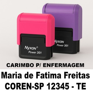 Enfermagem Carimbo Personalizados em Oferta na Shopee
