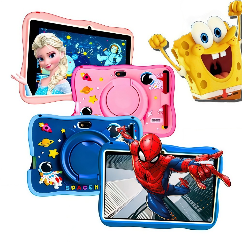 Tablet infantil de 7 polegadas, sistema Android 13.0, com caneta stylus, capa protetora de silicone em Oferta na Shopee