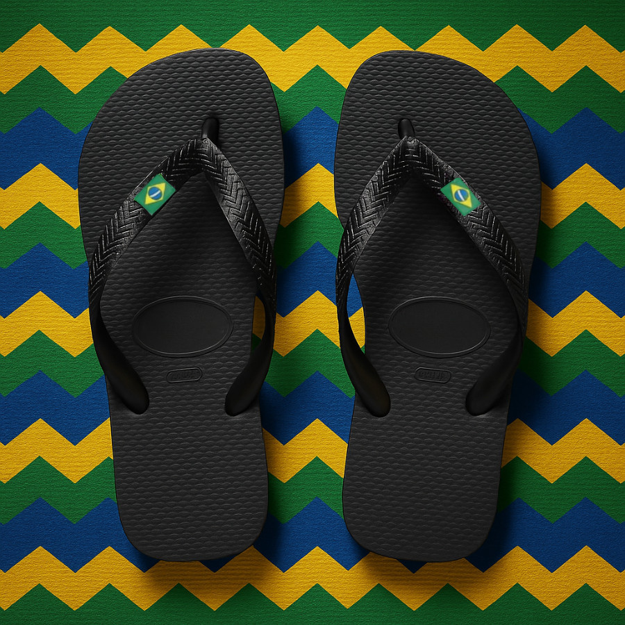 Chinelo de Dedo Masculino Adulto e Infantil com Bandeirinha Brasil – Leve e Versátil Barato