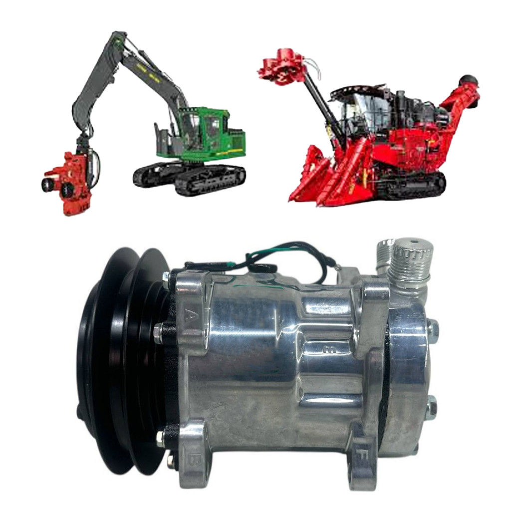 COMPRESSOR 7H15 CASE 7000 / 7700 / JOHN DEERE 2154D 24V POLIA CANAL B 146MM OEM: 00181083/ FF200866
