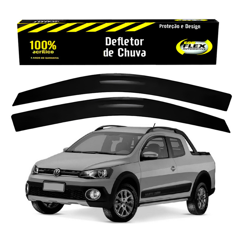 Jogo Calha Defletor Chuva Saveiro Cross G6 1.6 2013 A 2016