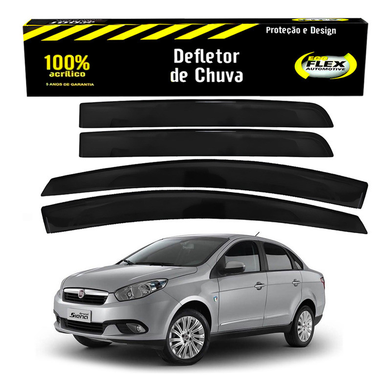 Jogo Calha Defletor Chuva Grand Siena 1.4 1.6 2012 A 2016 em Oferta na Shopee