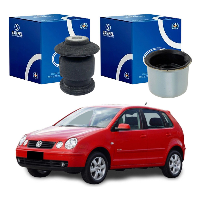 Par Bucha Bandeja Dianteira Polo 1.6 2.0 2003 A 2006 em Oferta na Shopee