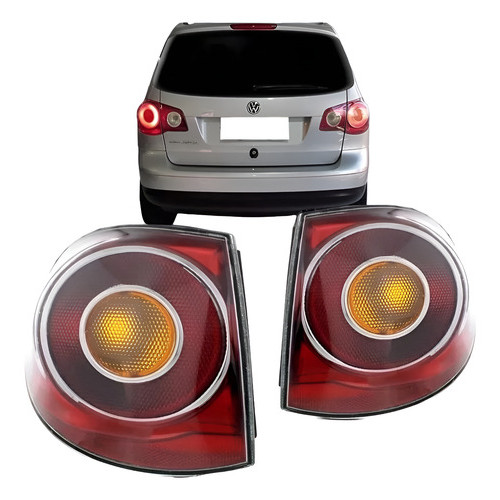Par Lanterna Traseira Spacefox 2007 A 2010 Carcaça Vermelha Esquerdo em Oferta na Shopee