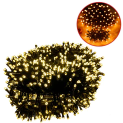 Pisca Pisca strobo 30m 1200 LEDs Branco Quente 110v 220v Efeito Estrobo Natalino cordão fio verde natal decoração