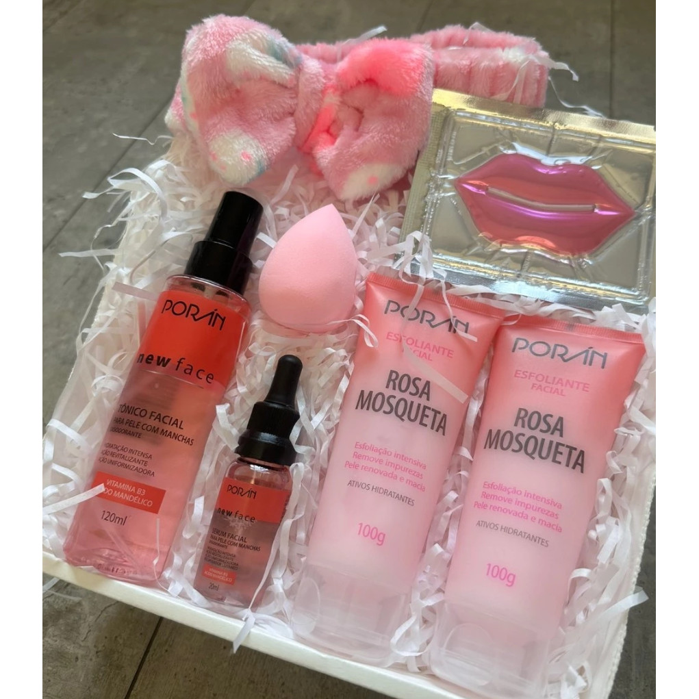 MEIKÊ | Kit Presente Feminino Limpeza De Pele 4 ou 7 Itens Skin Care Facial