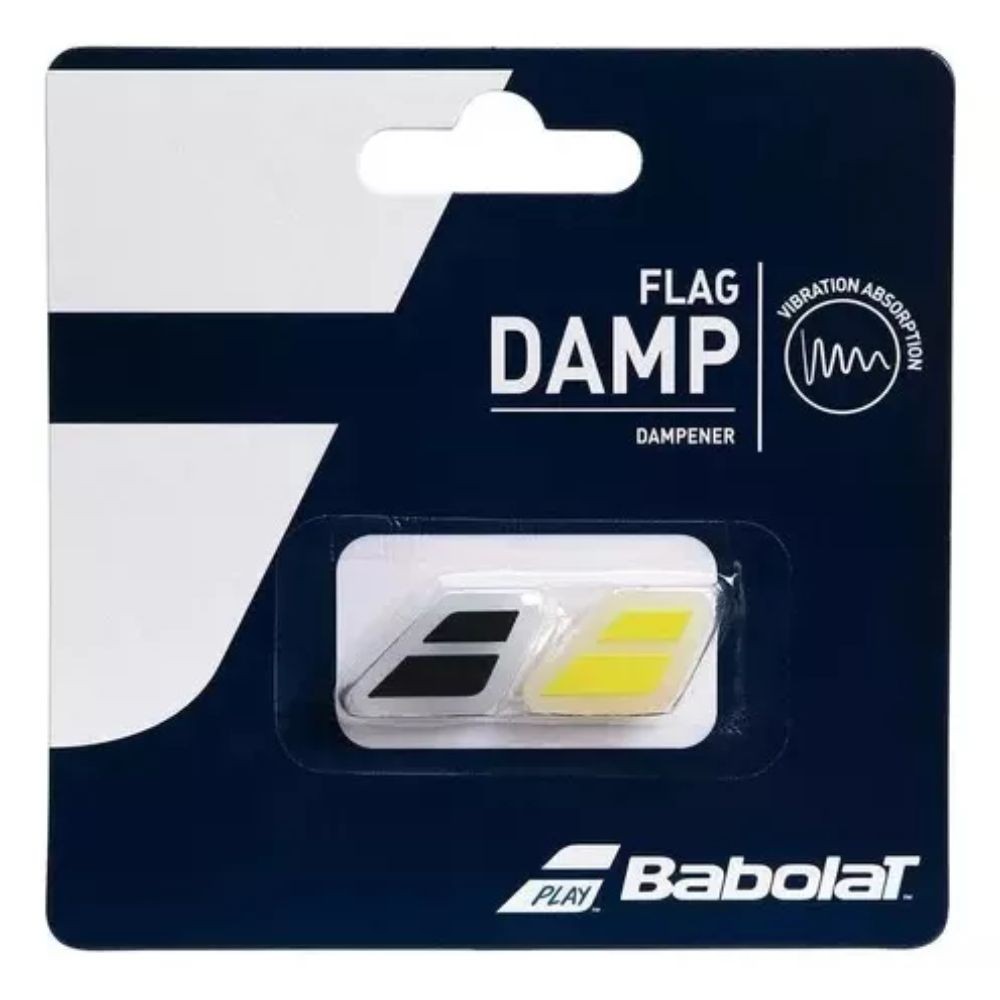Antivibrador Babolat Flag Damp com 02 Unidades Preto e Amarelo
