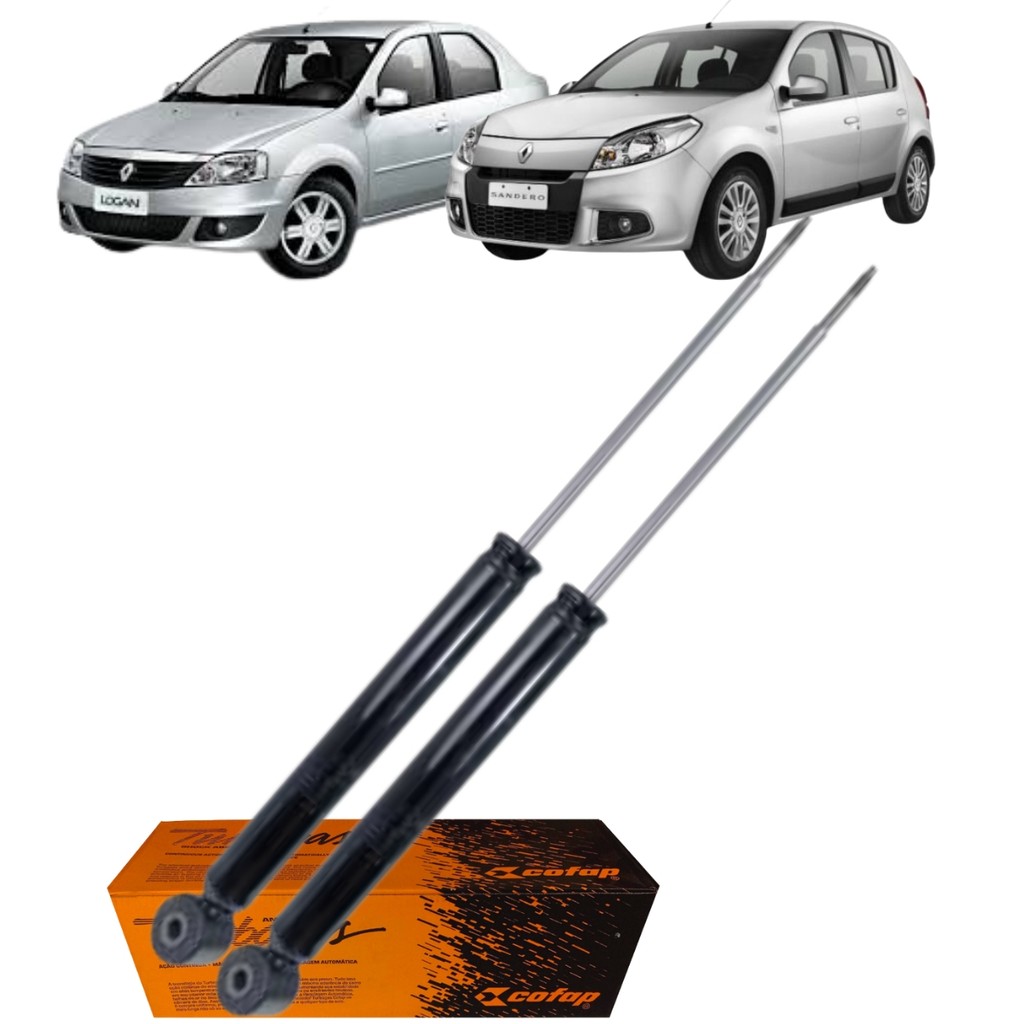 PAR AMORTECEDOR TRASEIRO TURBOGÁS LOGAN SANDERO (KIT366) em Oferta na Shopee