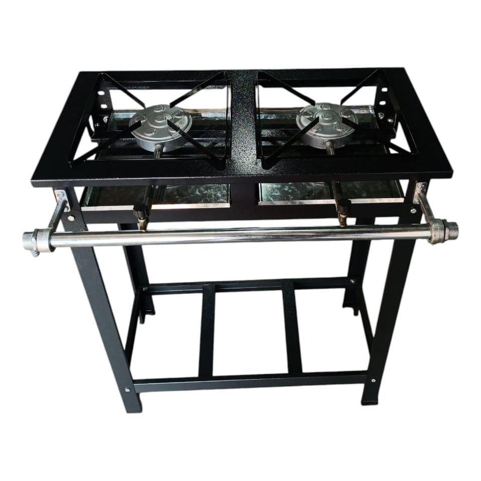 Fogão 2 Bocas Industrial Alta Pressão Perfil 5 Caulim