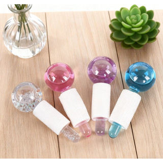 Globos Faciais P/ Massagem Esfera 2 Peças Cromoterapia Cristal Anti Aging Profissional Es…
