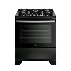 Fogão 5 Bocas Dako Supreme Black Glass Digital Bivolt