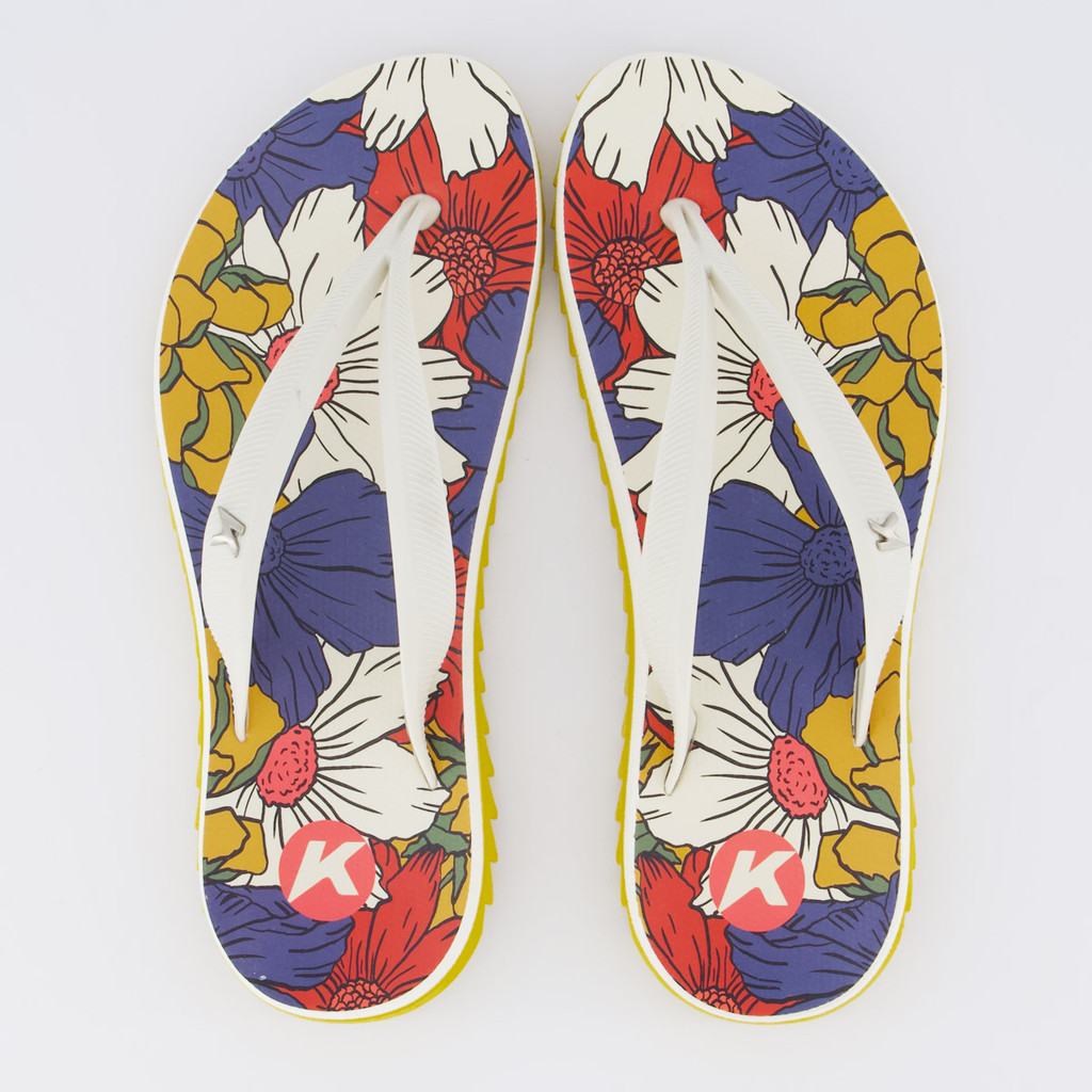 Chinelo Kenner Ibiza Jardim Feminino Branco em Oferta na Shopee